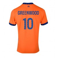 Maglia Calcio Olympique de Marseille Mason Greenwood #10 Terza Divisa 2024-25 Manica Corta